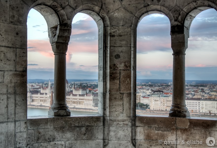 neo-romanesque window view